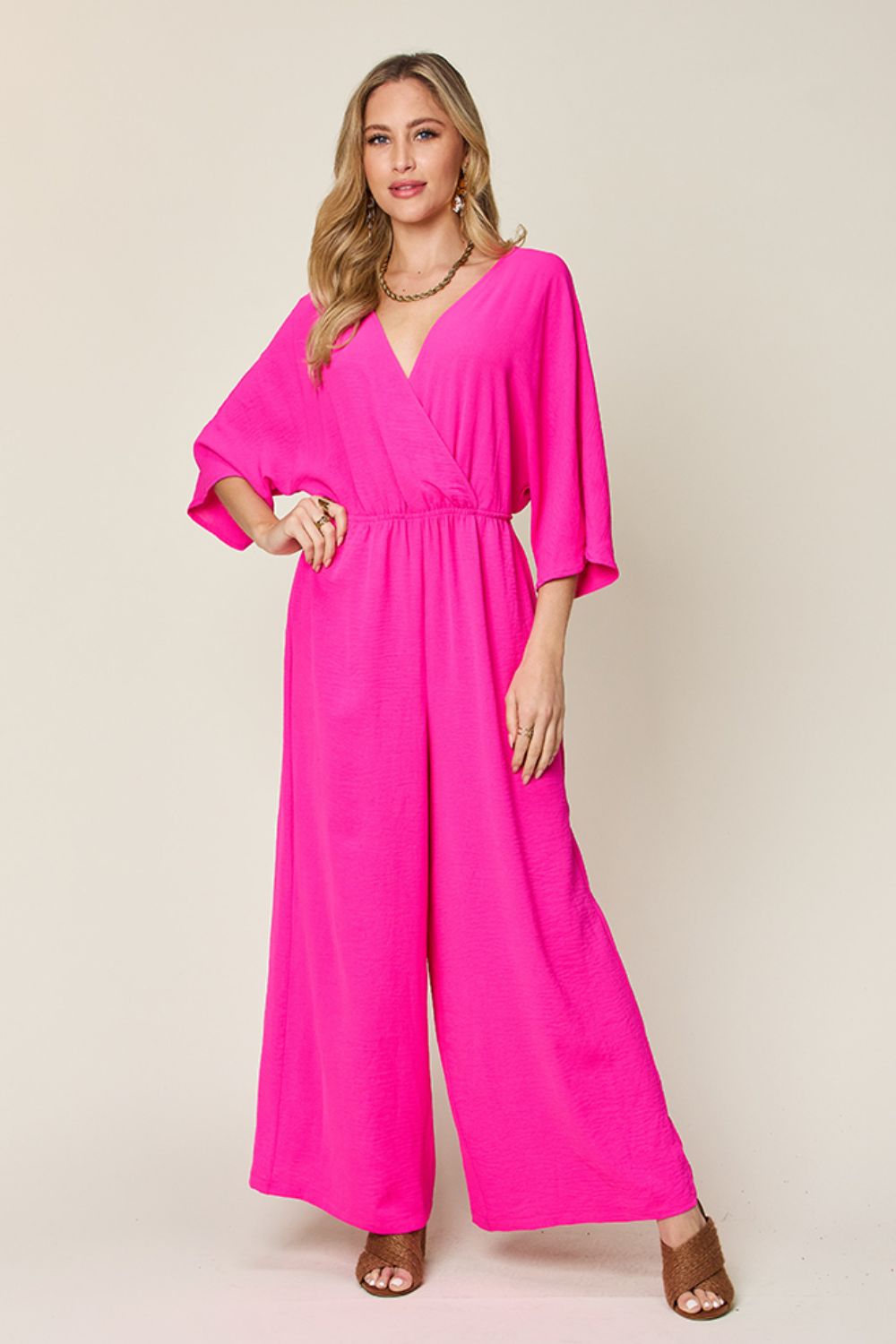 Wide Leg Jumpsuit with Pockets