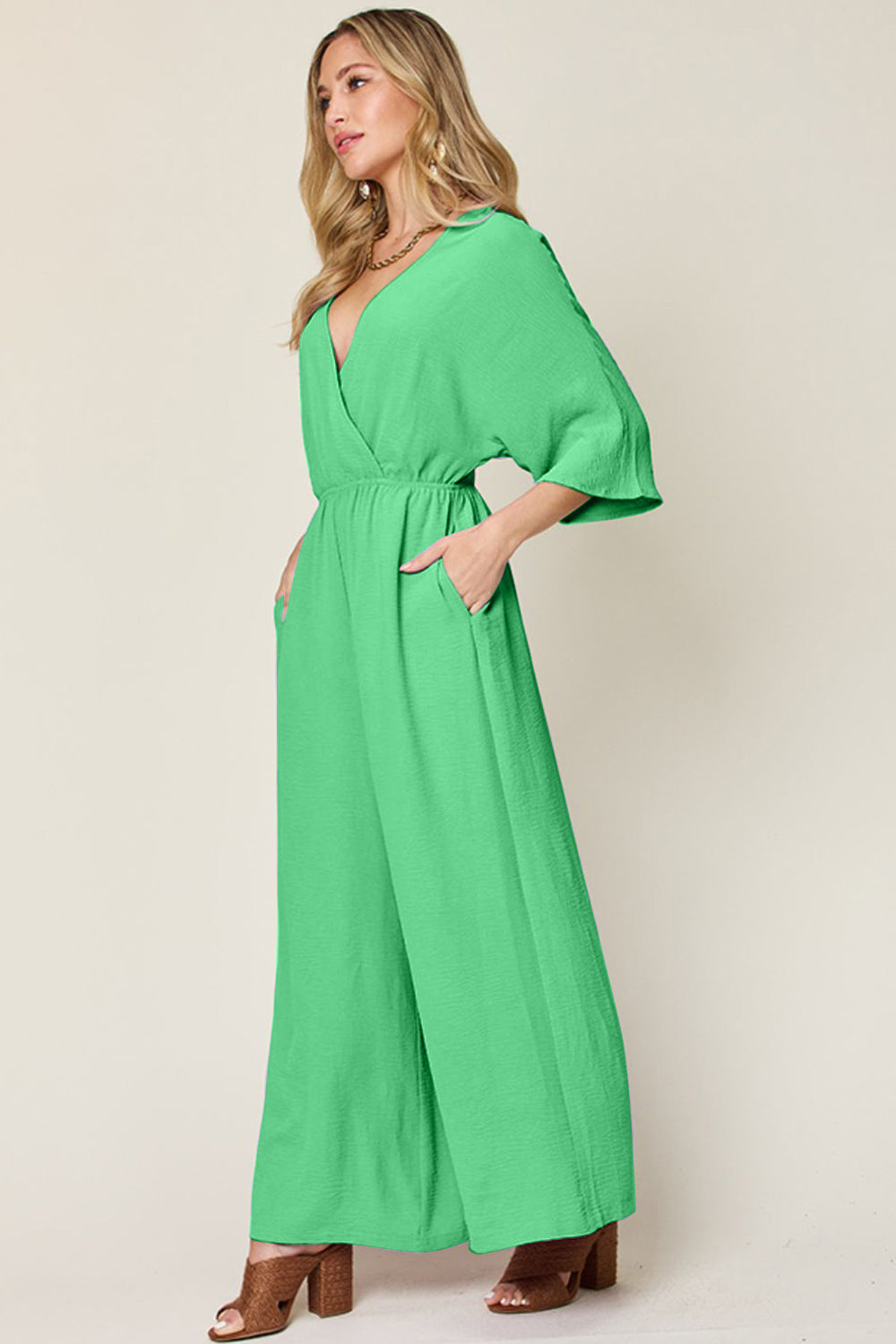 Wide Leg Jumpsuit with Pockets