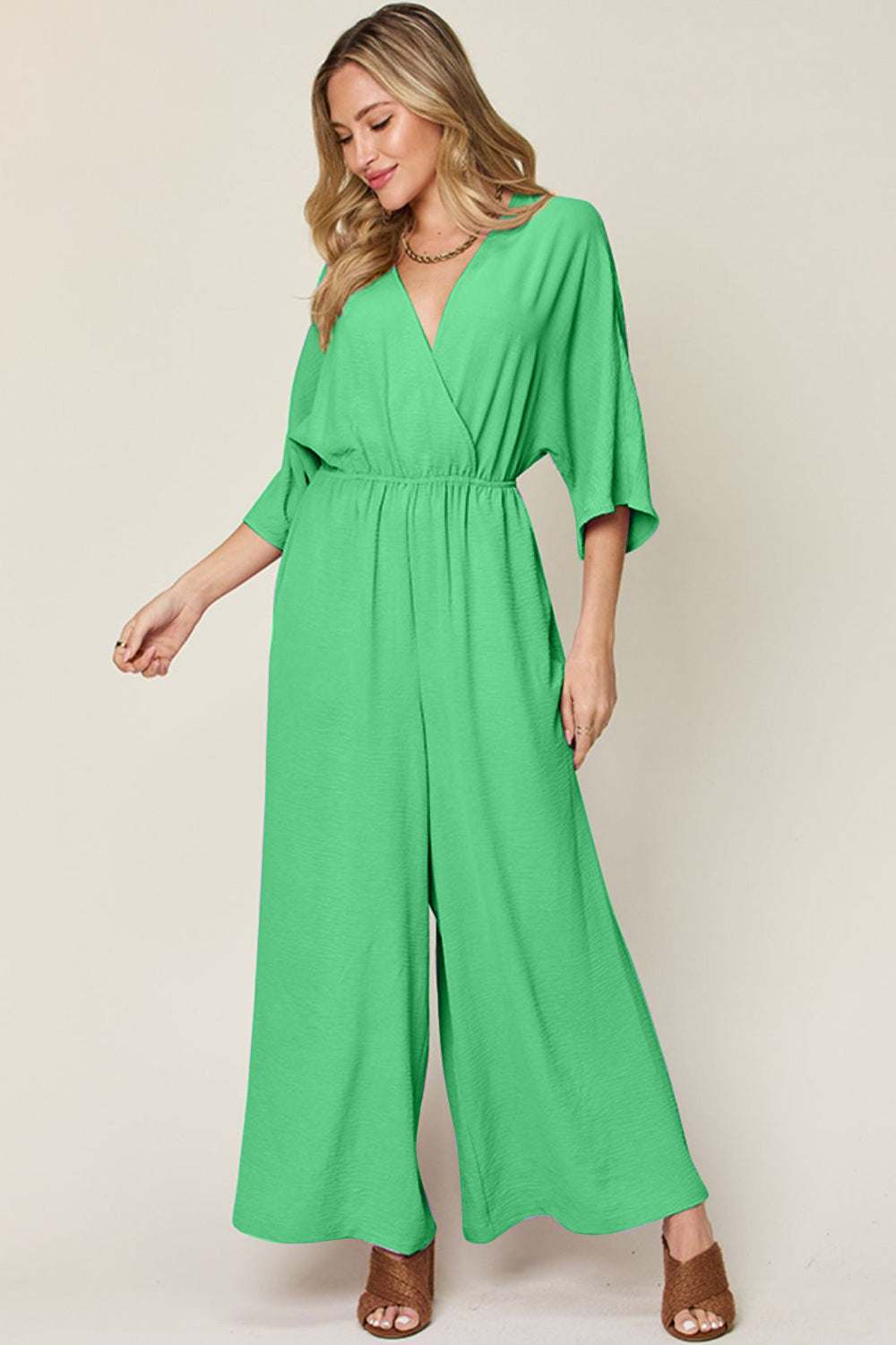 Wide Leg Jumpsuit with Pockets