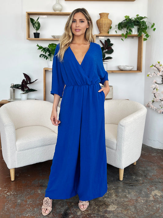 Wide Leg Jumpsuit with Pockets