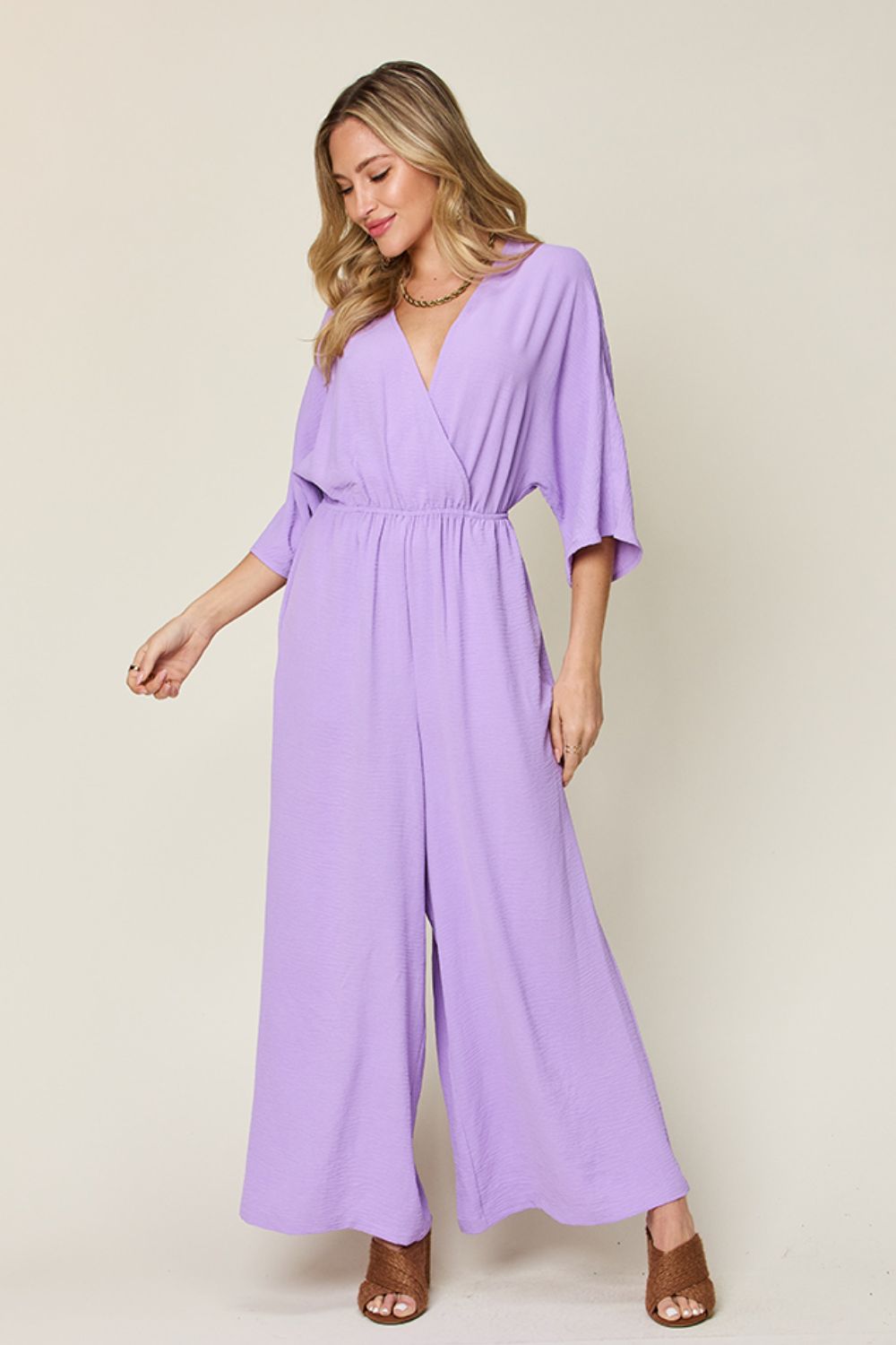 Wide Leg Jumpsuit with Pockets