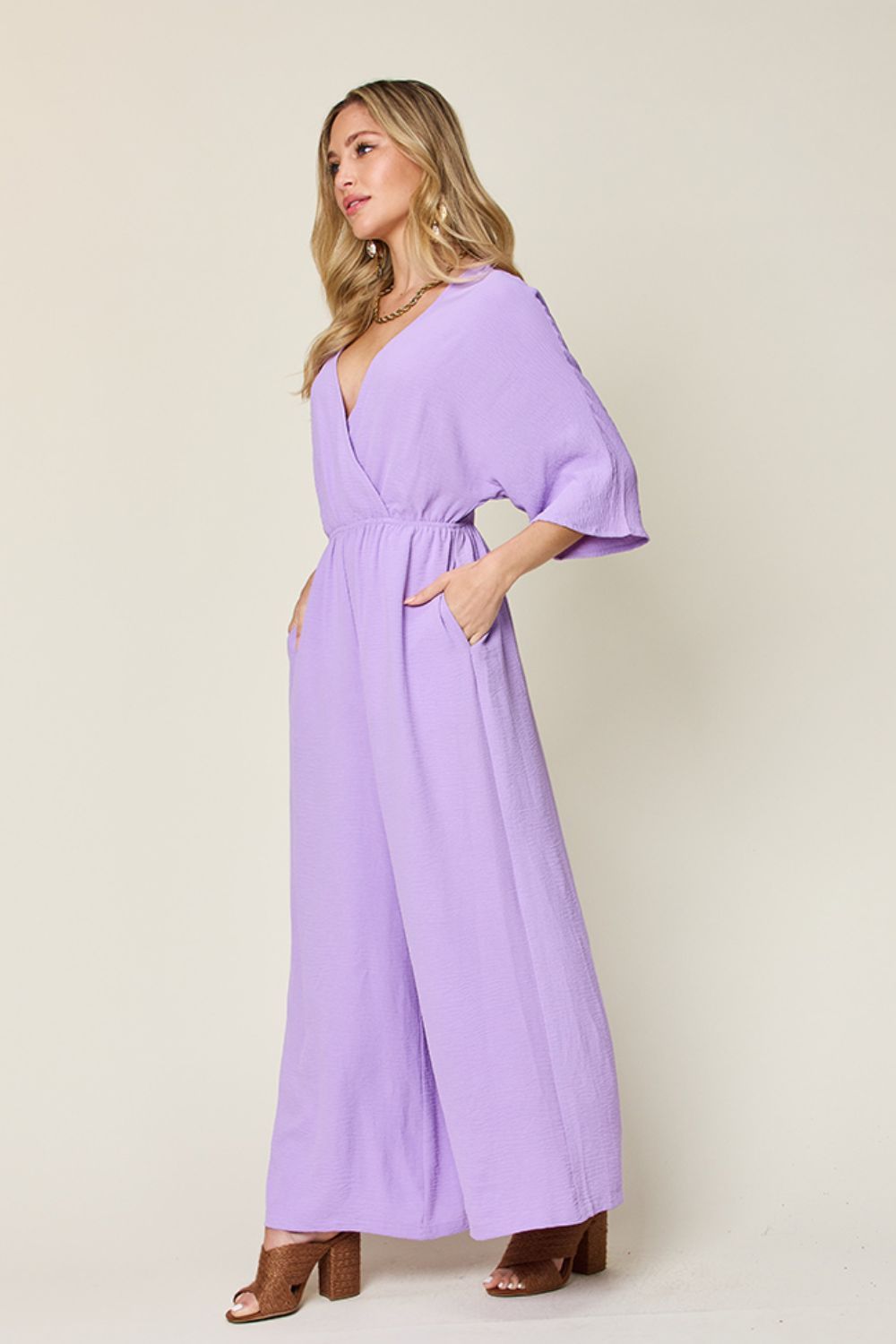 Wide Leg Jumpsuit with Pockets