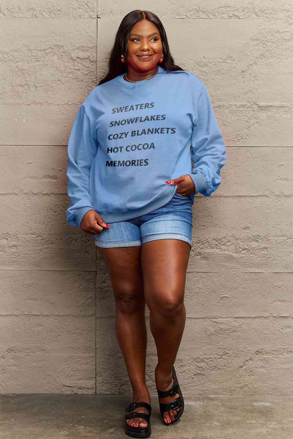 Letter Graphic Sweatshirt