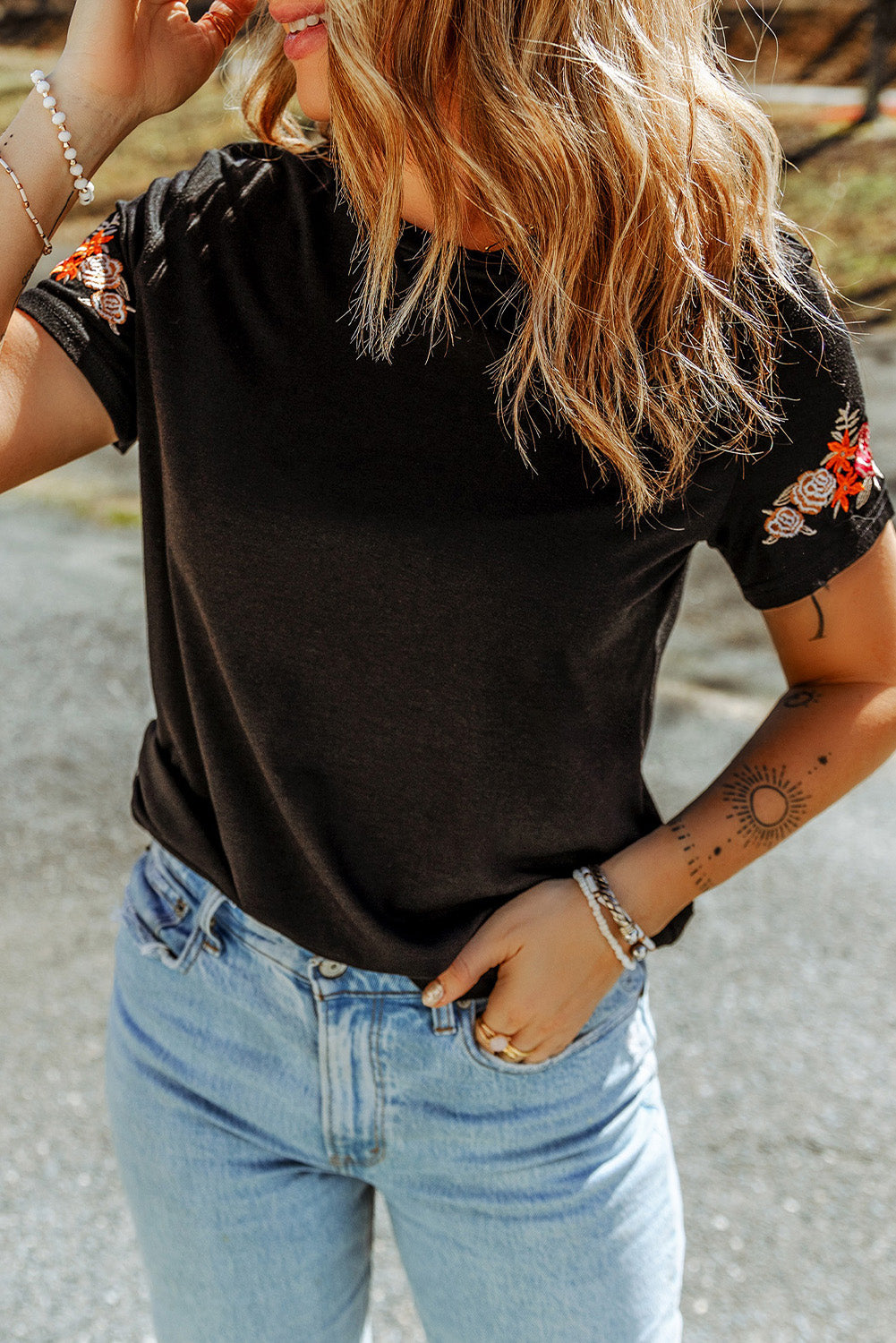 Embroidered Short Sleeve Tee