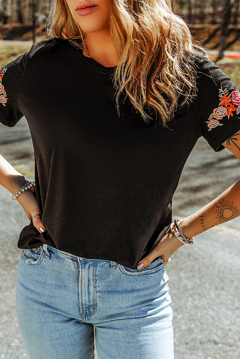 Embroidered Short Sleeve Tee