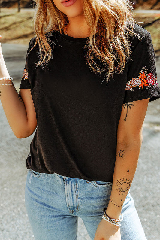 Embroidered Short Sleeve Tee