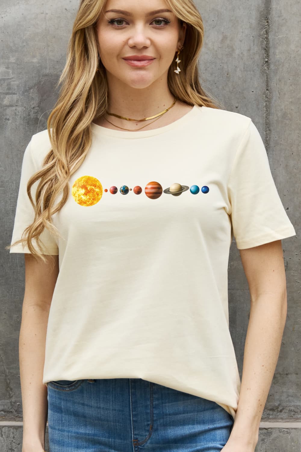 Solar System Graphic Cotton Tee